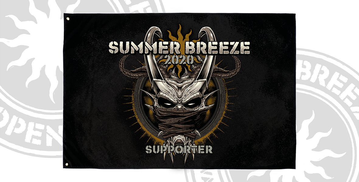  SUMMER BREEZE 2020 - Masked Skull (Supporter), Flagge 