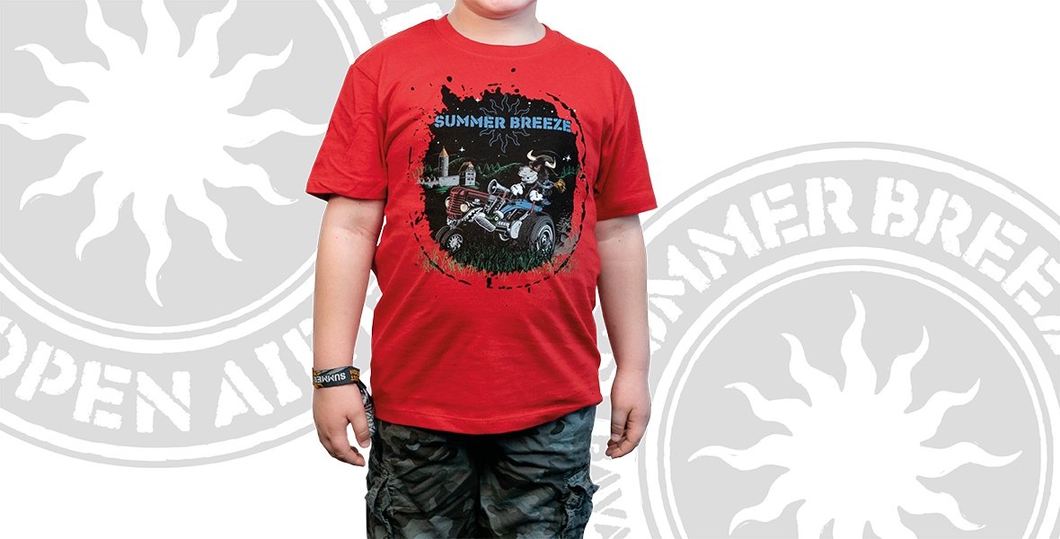 Traktor, Kids T-Shirt (rot)