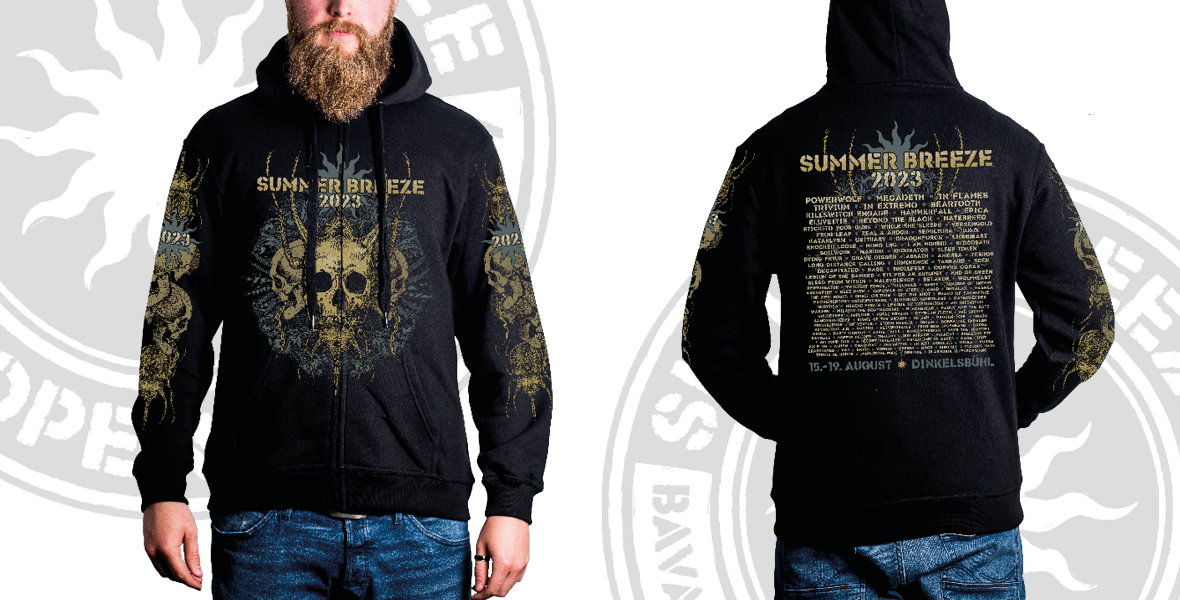  Main Design / Skull 2023, Men Zipper  