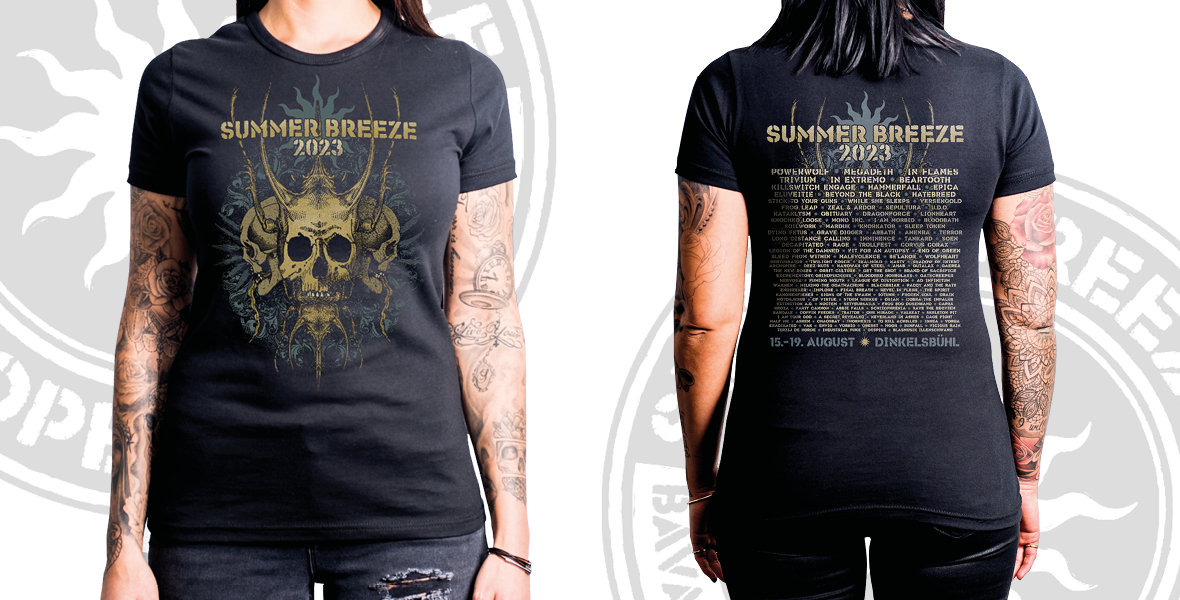  Main Design / Skull 2023, Girlie Shirt 