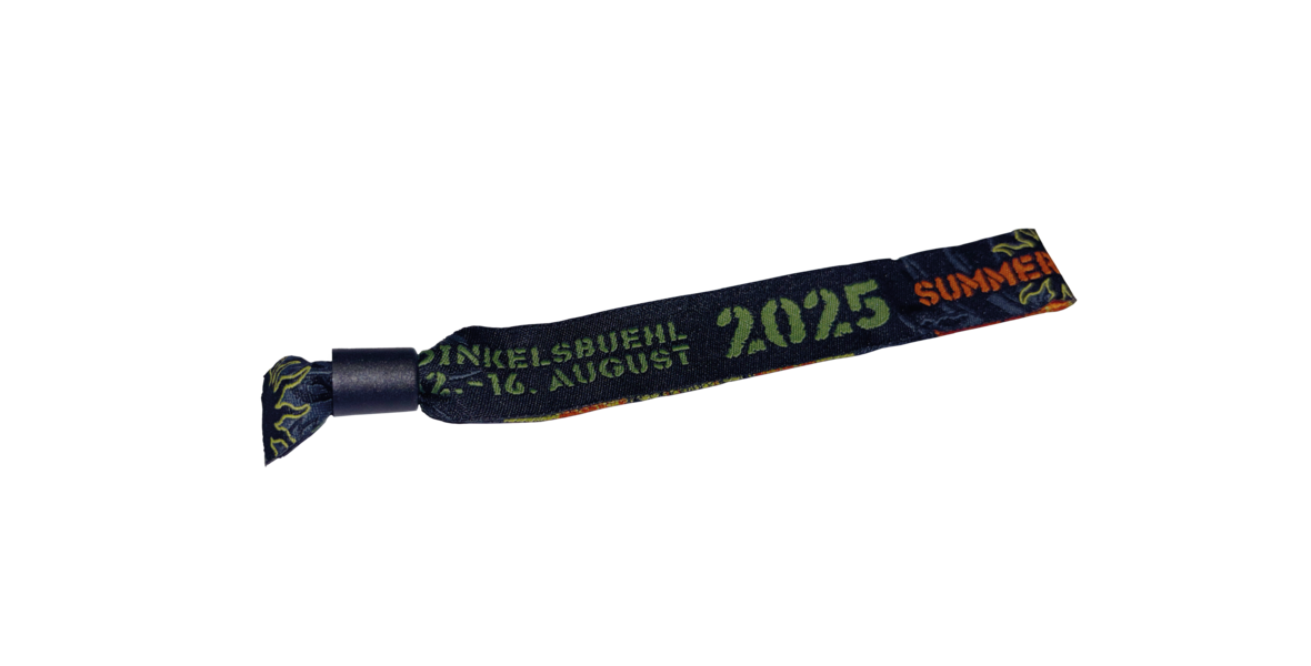  Wristband 2025, Festivalbändchen  