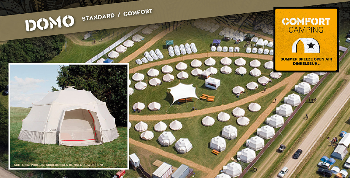 Tickets DOMO - COMFORT CAMPING - 2023, Summer Breeze Open Air 2023 in