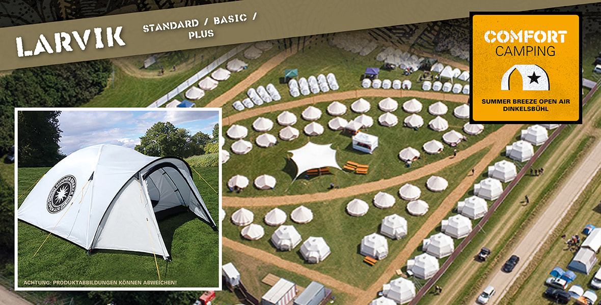 Tickets LARVIK - COMFORT CAMPING - 2023, Summer Breeze Open Air 2023 in