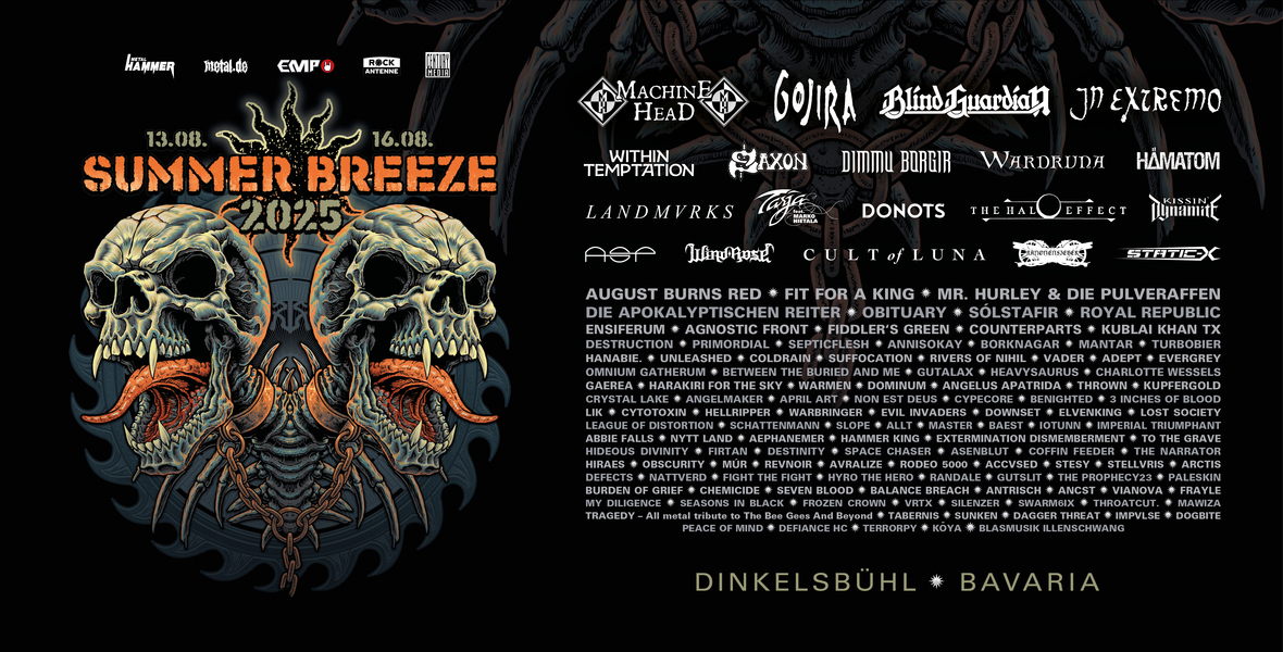 Tickets Festivalticket, SUMMER BREEZE 2025 in Sinbronn