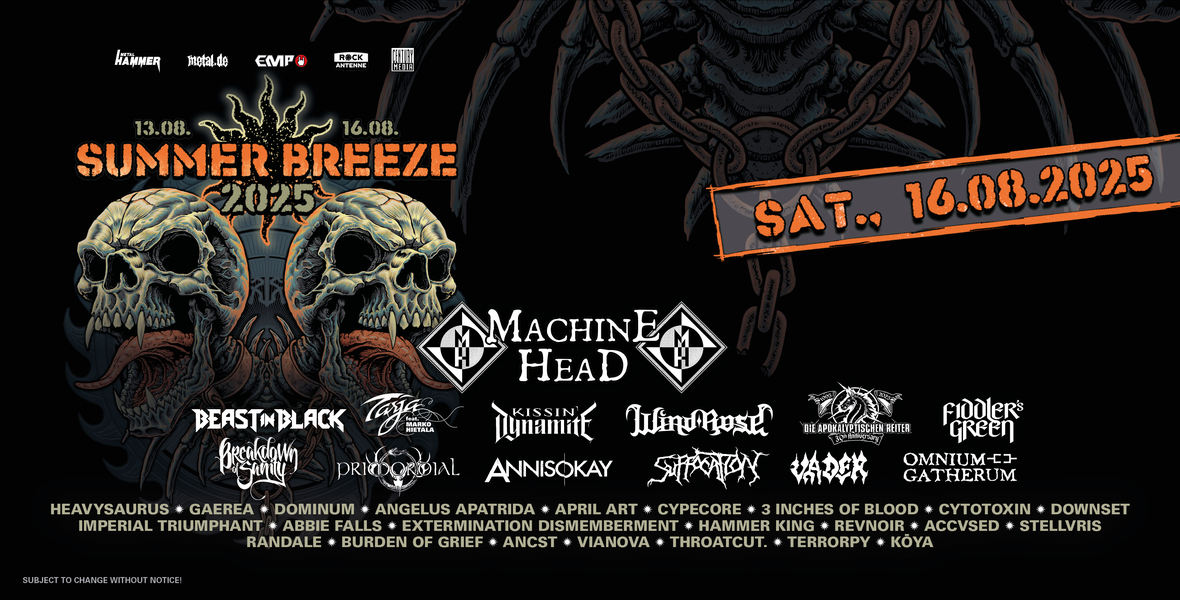 Tickets SATURDAY- DAY TICKET, SUMMER BREEZE 2025 in Sinbronn